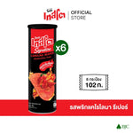 Tasto Signature Inclusion Crisps Carolina Reaper snack bag, spicy chili-flavored confectionery, 102g, vibrant packaging.