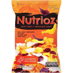 Nutrioz Mix Root Chips Thai Spice, a colorful confectionery snack with seasoned root chips in vibrant packaging.
