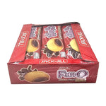 Fun-o Sandwich Cookies filled with chocolate-flavored cream, 25g, a tasty dry snack confectionery with crispy cookie layers