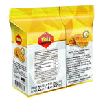 Voiz Waffle Crisp Butter snack box with 12 packs of 22g each, crispy waffle confectionery from Voiz brand.