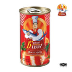 Canned Super C Chef Sardines in Tomato Sauce, 155g, showing open can with sardines in tomato sauce