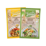 TASTIFIT Care dry grocery product in a package, featuring colorful branding and nutritional information on the label.
