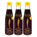 Three bottles of MEGACHEF Fish Sauce 200ml each, in clear glass bottles with black caps, set against a neutral background.