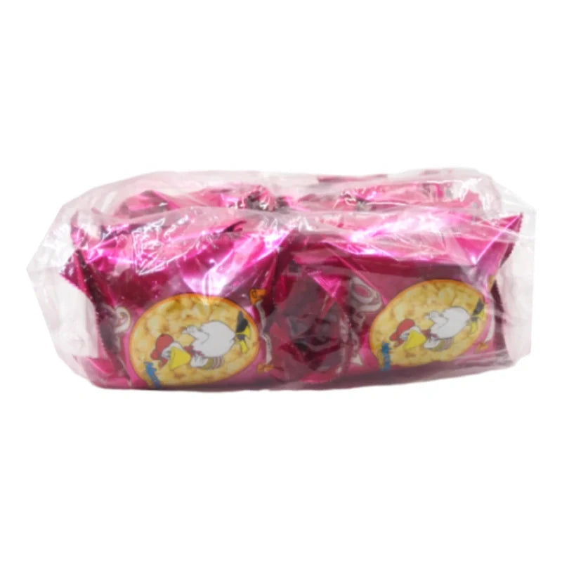 Toro popcorn extrude snack in 20g x 12 pack, dry grocery confectionery, with colorful packaging and popcorn pieces visible inside.