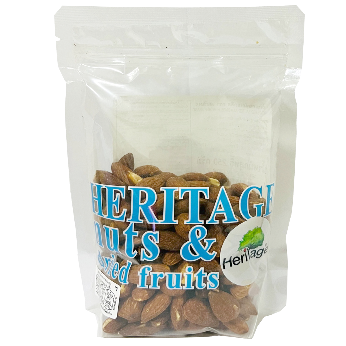 Heritage roasted salted almonds in a bowl, showcasing crunchy, salted confectionery snacks perfect for snacking.