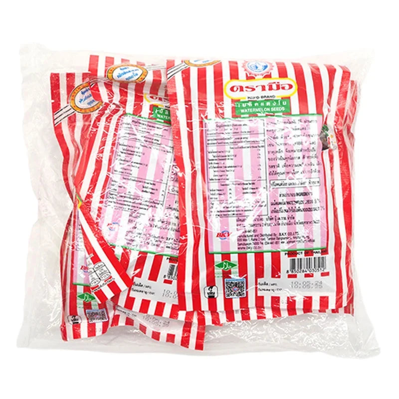 No.1 Hand Brand Watermelon Seeds snack, 110g x4, featuring crunchy, roasted watermelon seeds in a colorful packaging.