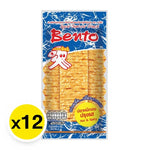 BENTO Bento Squid Seafood Snack Hot & Spicy 4g pack, dry grocery snack with spicy flavored dried squid pieces.