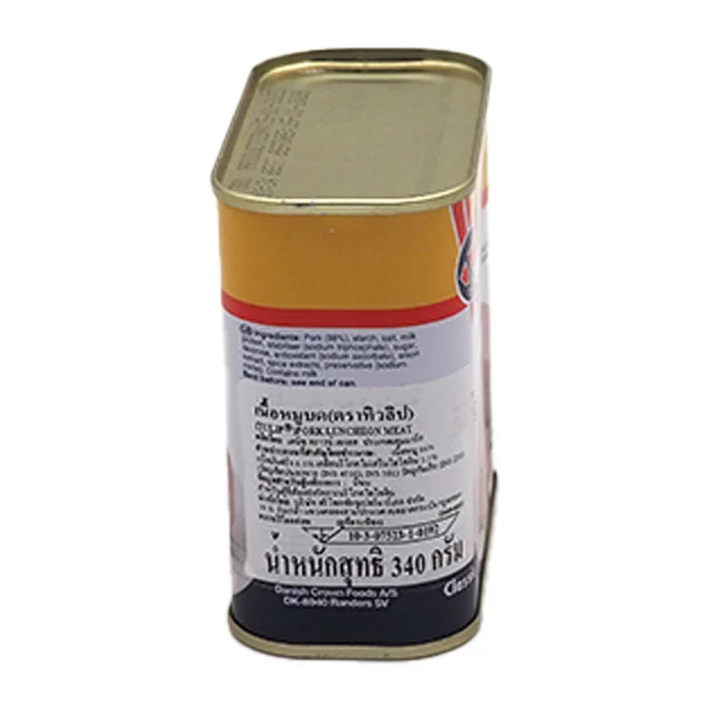 Sliced Tulip Danish Pork Luncheon Meat in a 340g package, ready for sandwiches or snacks