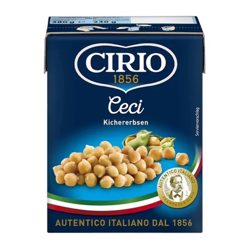 Dry Cirio Beans in a box, packaged for cooking, showcasing the Cirio brand's dry grocery product with beans visible inside