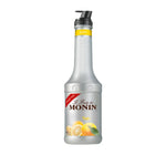 Monin Yuzu Fruitmix 1000ml bottle, a dry grocery product with a yellow label and clear plastic bottle featuring the MONIN brand.