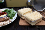 Rabbit Brand Hong Kong Style Noodles 200g dry grocery package, showcasing the noodles in a clear plastic bag with branding.
