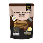 Dairy Dough Chewy Butter Bread snack, 100g, featuring golden-brown, soft, chewy confectionery bread with buttery flavor.