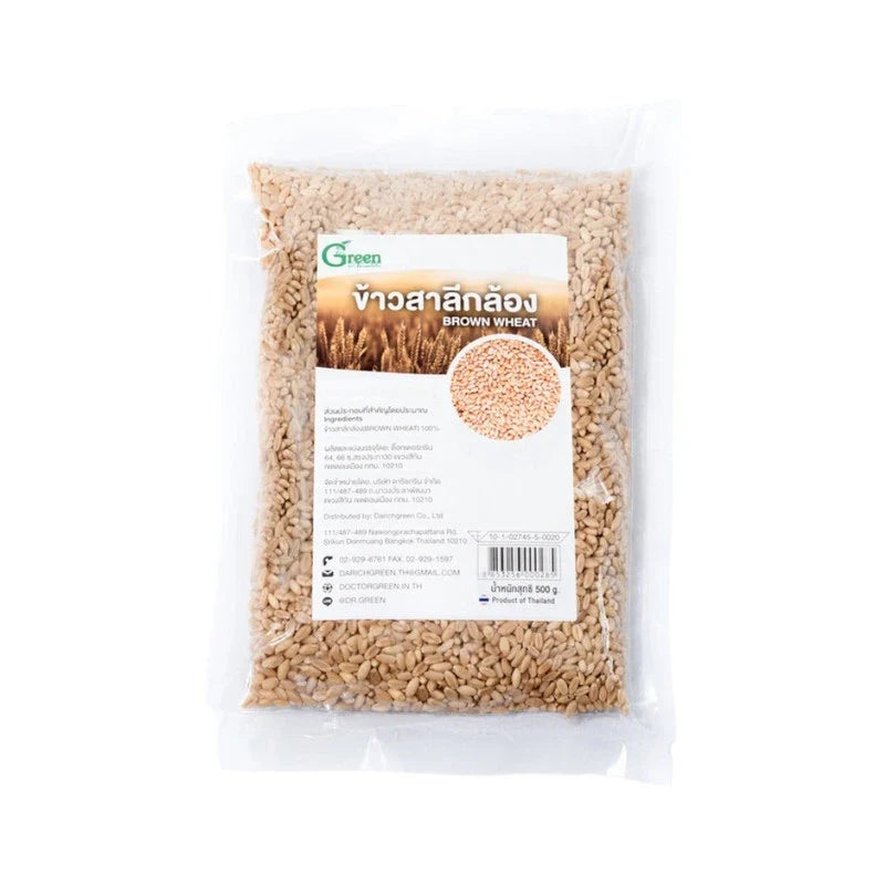 Dr.Green brown wheat, 500g, chemical-free graded dry grocery product with fresh, natural appearance.