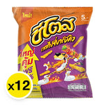 Cheetos spicy barbecue corn snack in 18g packs, featuring crunchy, flavorful Cheetos snack bites in a bright packaging.