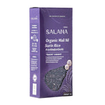 Salana Organic Mali Nil Surin Rice 1kg package, dry grocery product with white, long-grain rice in a clear bag.