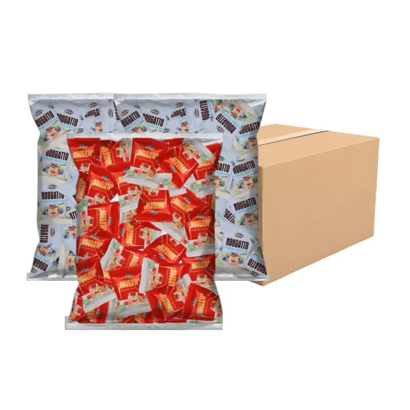 Nezline Nesline Nougatto nougat snacks and Oreo cookies in colorful packaging, chewy confectionery treats for snacking.