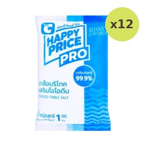 Big C Happy Price Pro Iodized Table Salt 1 kg – 12 Packs