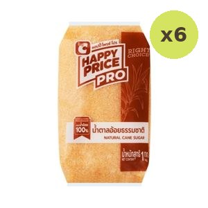 Big C Happy Price Pro Natural Cane Sugar 1 kg – 6 Packs
