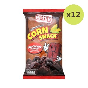 Bitee Corn Snack Chocolate Flavoured 50 g – 12 Packs