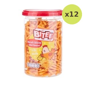 Bitee Crispy Stick Biscuit Salted Egg Flavor 150 g – 12 Packs
