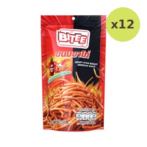Bitee Crispy Stick Biscuit Sriracha Sauce Flavoured 75 g – 12 Packs
