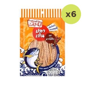 Bitee Fish Snack Bbq Flavoured 25 g – 6 Packs