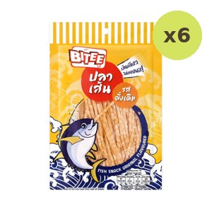 Bitee Fish Snack Original Flavoured 25 g – 6 Packs