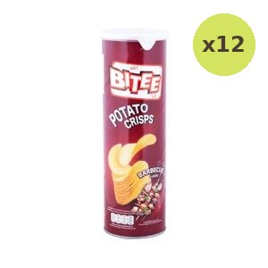 Bitee Potato Chips Barbeque Flavor 110 g – 12 Packs