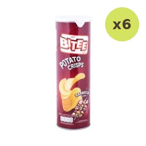 Bitee Potato Chips Barbeque Flavor 110 g – 6 Packs