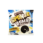 GRINNY Sponge Bomb Snack Extreme Cookies and Cream flavor, 15g x12, dry grocery snack with sponge-like texture and cookies and cream taste.