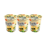 Mama Rice Porridge Cup with seaweed and egg flavor, dry grocery product showing the packaged soup cup with seaweed and egg ingredients.