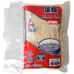 Taipei Yellow Egg Noodle package showing the noodles and brand label, ideal for Asian grocery cooking.