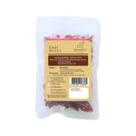 SiamSpice Goji Berries 50g in a clear plastic bag, showing bright red dried goji berries for healthy snacking or cooking.