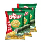 PLERN Plern Extra Seaweed Flavor Snack Confectionery, 85g x 3 packs, crispy seaweed snack with flavorful seasoning
