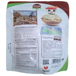 Woh Tempeh Chips Original, crispy confectionery snack with golden-brown tempeh chips in a natural setting.