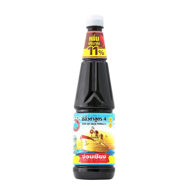 Nguan Chiang Dark Soy Sauce Formula 4 in 900ml bottle, premium dry grocery product from NGUAN CHIANG with rich, dark soy sauce.