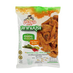 Chaolay Crispy White Sardine snack pack, 25g x48, featuring white sardine flavored confectionery with crispy texture, in colorful packaging.