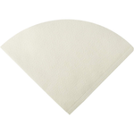 Hario V60 Paper Filter 02 W for pour-over coffee brewing, white, included in the brewing process.
