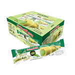 GRINNY Green TEA coated snack filled with cream, 15g per piece, displayed in a package of 12 for dry grocery snack selection.