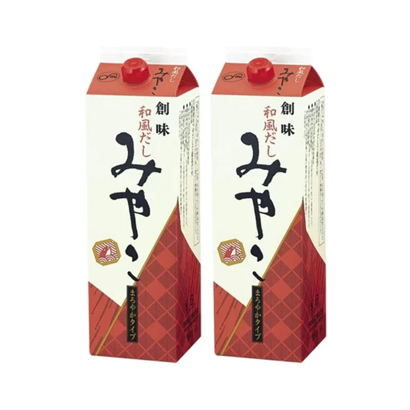 Somi Wafudashi Miyako soup concentrate with Honjozo soy sauce, dry grocery product, showing a jar of the Japanese soup base.