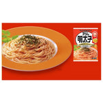 Kewpie Spicy Mentaiko Pasta Sauce 46g in a small jar, Japanese dry grocery, featuring spicy mentaiko flavor and vibrant packaging.