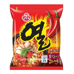 Ottogi Yeul Ramen grocery product image showing instant ramen noodles in packaging with flavor details visible.