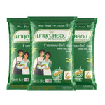 Mahboonkrong 100% Hom Mali Rice in green bag, 5kg, three packs, fresh dry grocery product from MAHBOONKRONG.