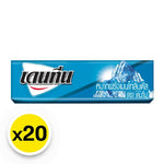 Dentyne Stick Gum Menthol & Eucalyptus flavor, 12.5g x20 packs, dry grocery snack confectionery, close-up of gum sticks in packaging.