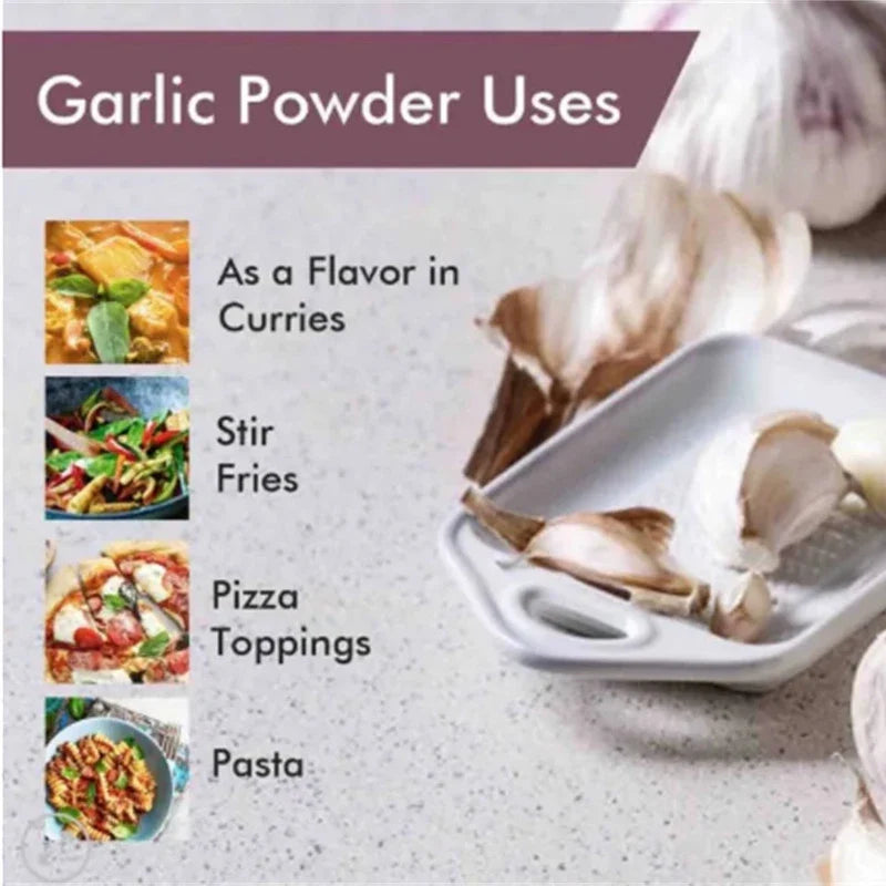 S & B Select garlic powder seasoning in four 100g bags, dry grocery product with fine garlic granules in clear packaging