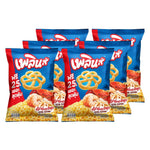 PLERN Plern Extra Seafood Flavor snack pack, three 85g bags of savory seafood confectionery, displayed in the image.