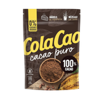 Colacao Cacao Pure 100% drink mix in a package, showcasing the chocolate powder for making hot or cold chocolate beverages.