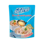 Fathai Concentrated Noodle Soup Clear 350g, dry grocery product with a jar of savory noodle broth for cooking.