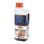 Nihon Shokken Unagi Sauce 2L bottle, Japanese-style eel sauce for sushi and grilled dishes, in a clear plastic container.