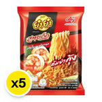 YUMYUM Instant Noodle Tom Yum Kung 80g pack, dry grocery, with spicy Thai seafood flavor, shown in a close-up image